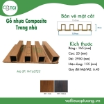 Gỗ Nhựa Composite Trong Nhà W165T25