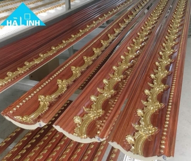 Bạn đang tìm kiếm cơ sở cung cấp phào PU giả gỗ dát vàng Bến Tre đẹp?
