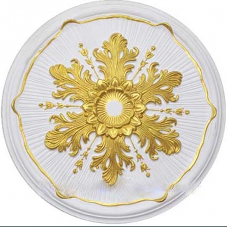 Mâm Trần Thạch Cao Dát Vàng Tròn