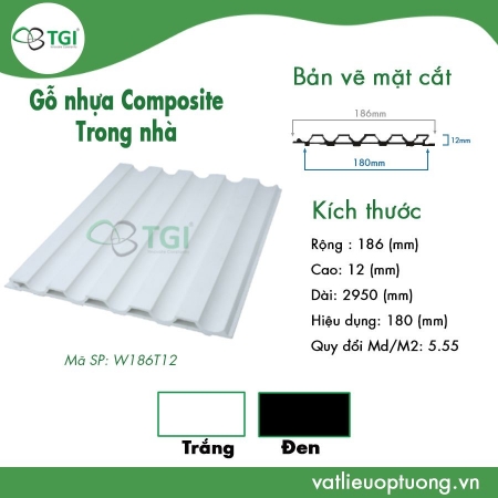 Gỗ Nhựa Composite Trong Nhà W186T12