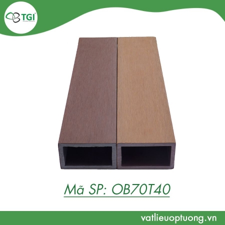 Thanh Lam Gỗ Nhựa Ngoài Trời OB70T40